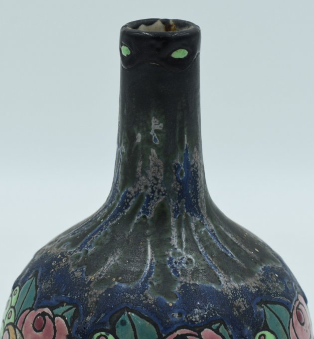 Charles Catteau vase boule haut col 