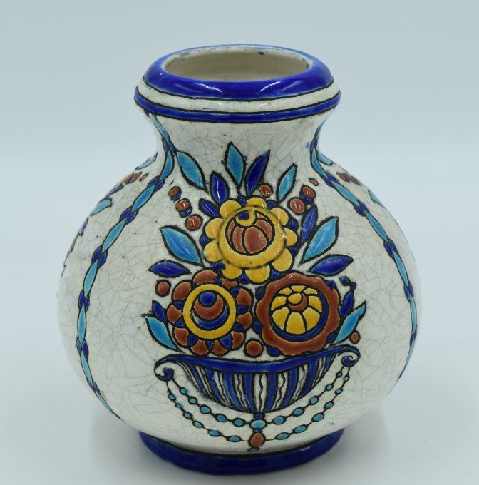 Charles Catteau – Vase bursiforme Art Déco