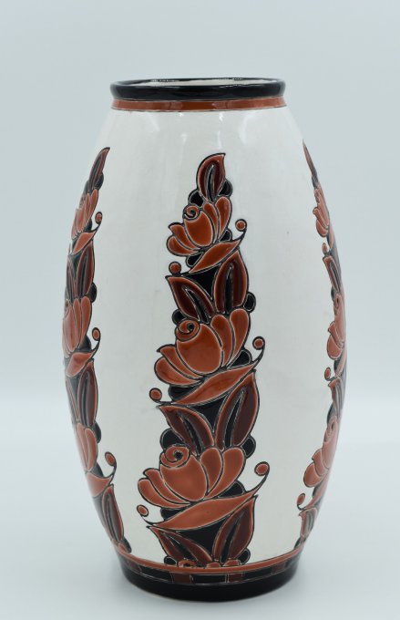 Charles Catteau – Grand vase ovoïde 