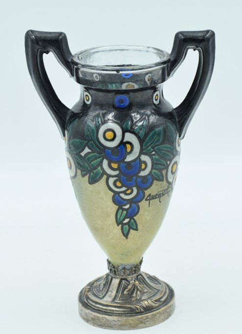 Henri Quenvil – Vase amphore Art Déco