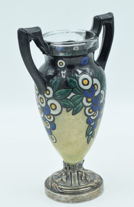 Henri Quenvil – Vase amphore Art Déco