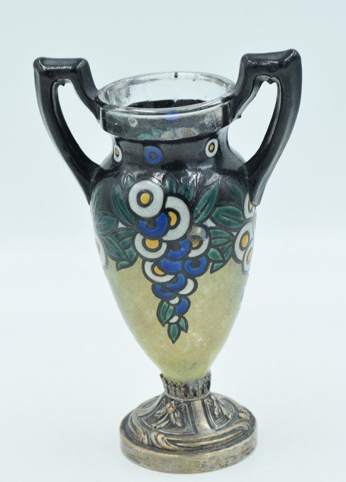 Henri Quenvil – Vase amphore Art Déco