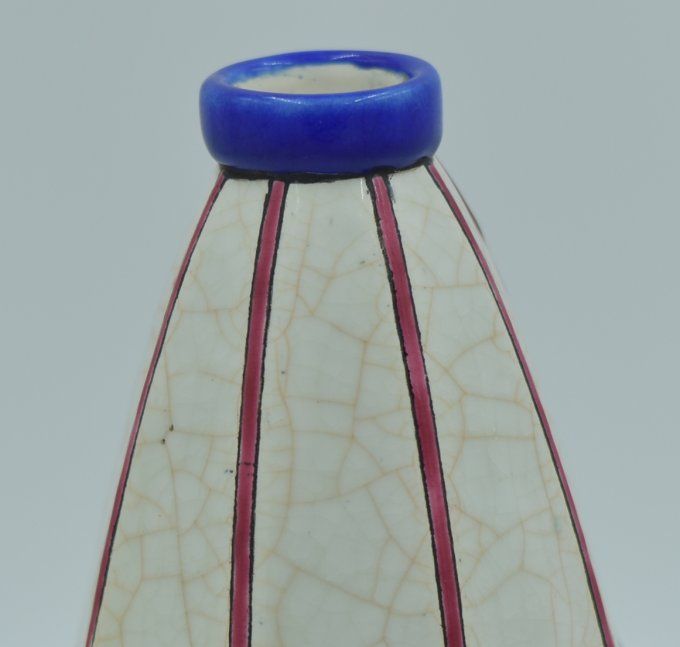 Longwy – Vase toupie Art Déco