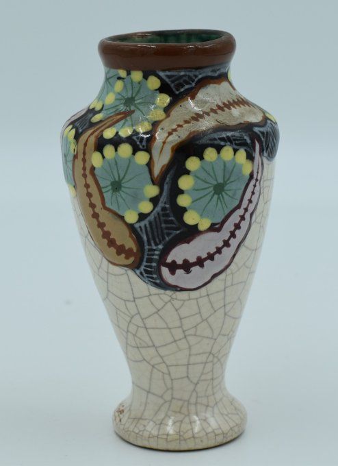 Louis Auguste Dage - Vase polychrome