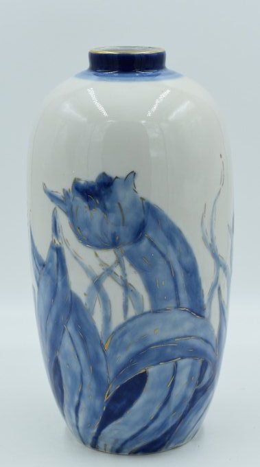 Camille Tharaud - Vase balustre à décor floral