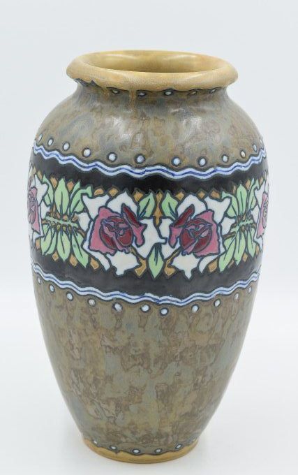 Charles Catteau – Vase potiche large ouverture 