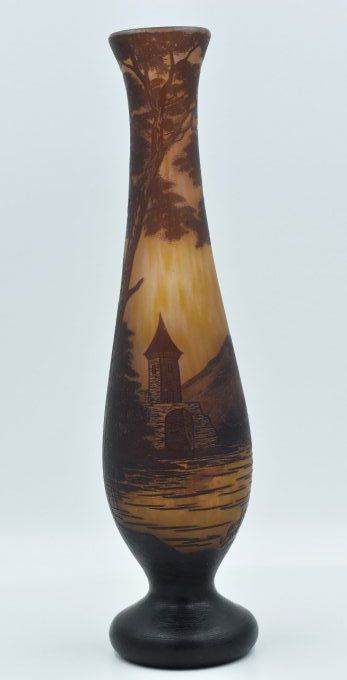 Loetz/Richard grand vase long col