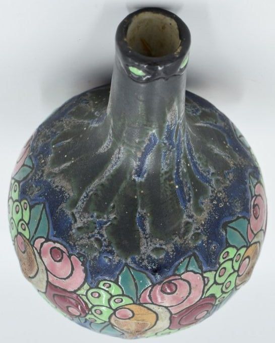 Charles Catteau vase boule haut col 