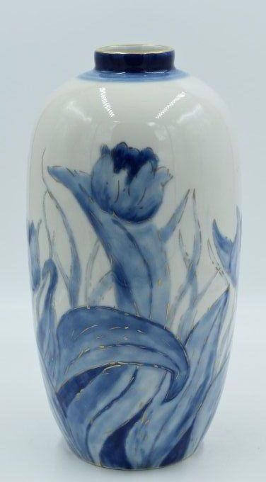 Camille Tharaud - Vase balustre à décor floral