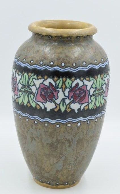 Charles Catteau – Vase potiche large ouverture 