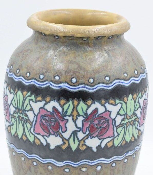 Charles Catteau – Vase potiche large ouverture 