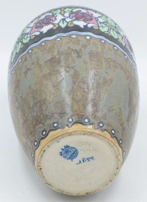 Charles Catteau – Vase potiche large ouverture 