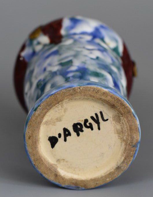 D’Argyl, vase conique Art Déco 