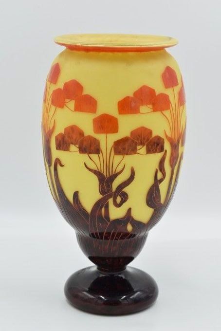 Le Verre Français -  Grand vase "Yucca" 