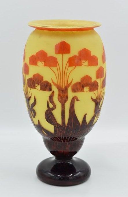 Le Verre Français -  Grand vase "Yucca" 