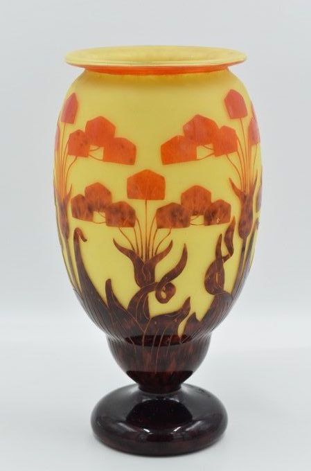 Le Verre Français -  Grand vase "Yucca" 