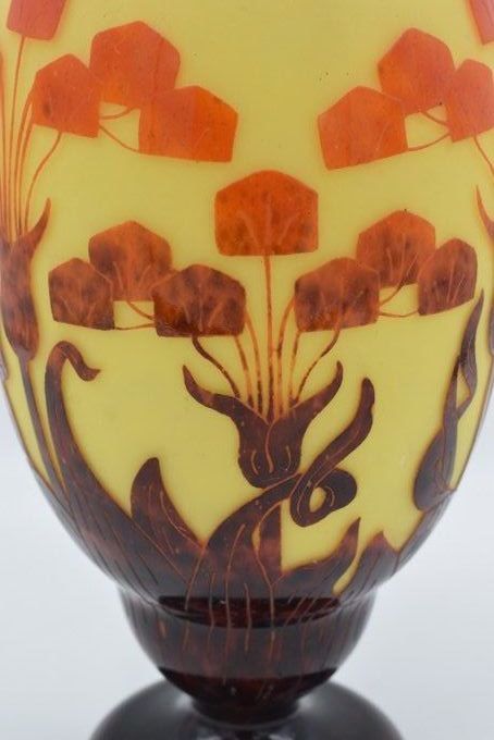 Le Verre Français -  Grand vase "Yucca" 