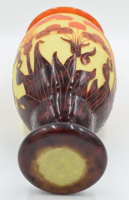 Le Verre Français -  Grand vase "Yucca" 