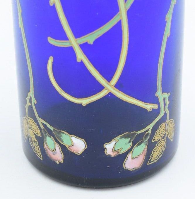 Legras – Vase Cylindre bleu