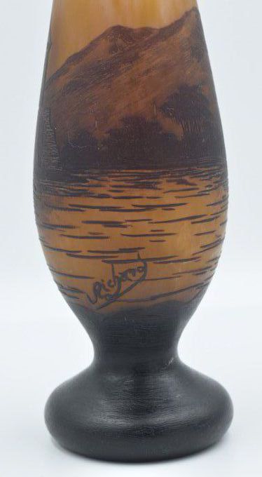 Loetz/Richard grand vase long col