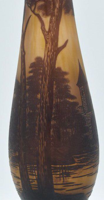 Loetz/Richard grand vase long col