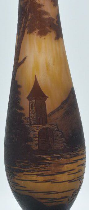 Loetz/Richard grand vase long col