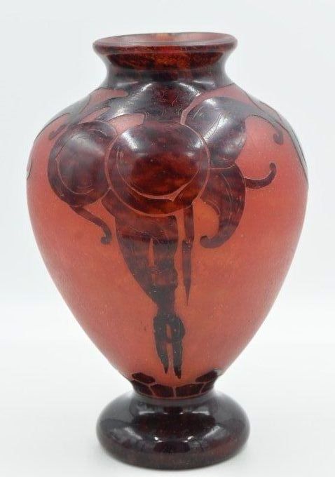 Schneider – Le Verre Français – Vase  balustre