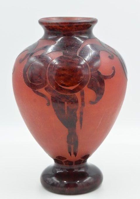 Schneider – Le Verre Français – Vase  balustre