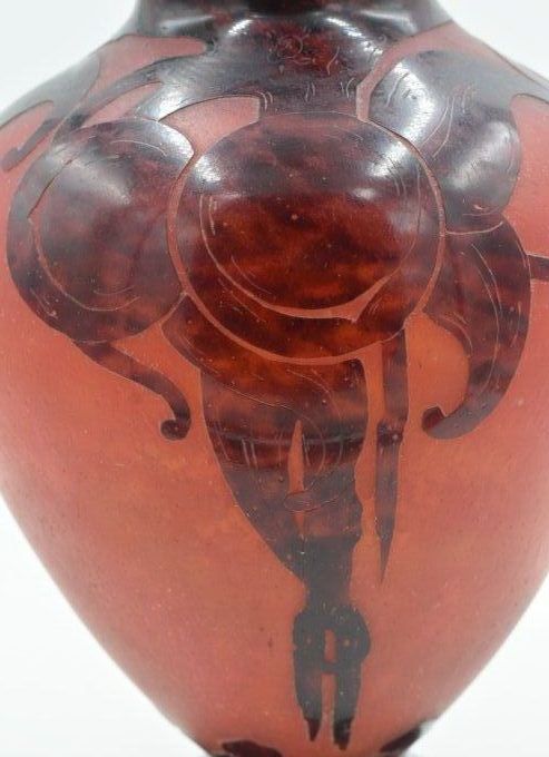 Schneider – Le Verre Français – Vase  balustre